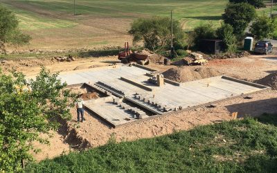 Foundations ready & the weather is looking good!